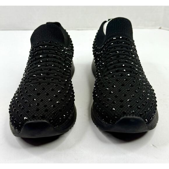 Kenneth Cole Reaction Cameron Jewel Knit Joggers Sneakers Shoes Size 8W Black - Picture 3 of 6